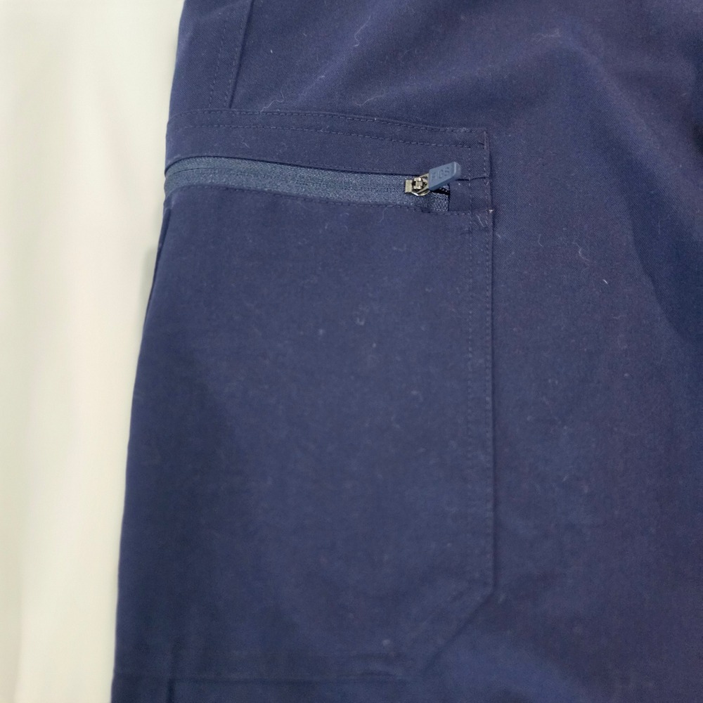 FIGS Yola Cargo Scrub Pants Women Small Navy Blue Excellent Straight Leg Multi-P - Picture 5 of 15